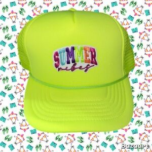 Summer Vibes Neon Yellow Hat